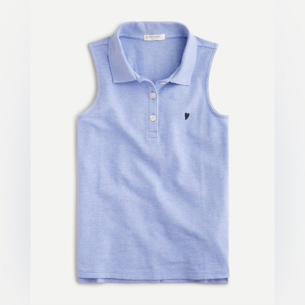 J Crew Girls' sleeveless polo AX495